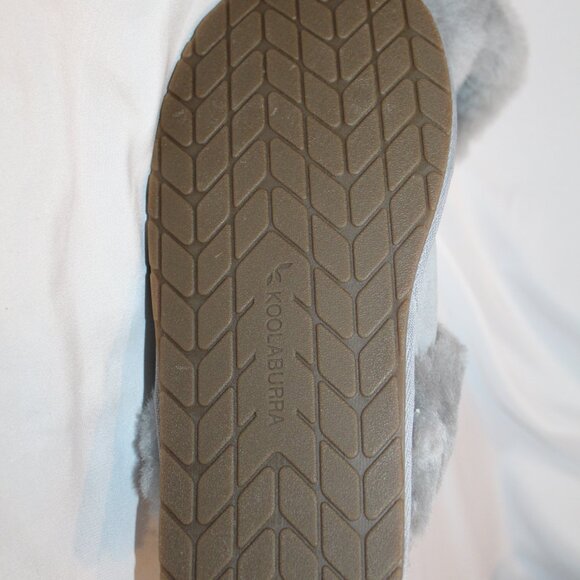 UGG KOOLABURRA WOMEN'S SUEDE FUR LINED SLIPPERS GRAY SZ 9 - Picture 4 of 4